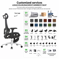 Fauteuil ergonomique confortable avec appuie-tête réglable, coussin en éponge haute densité, soutien lombaire, conçu pour le confort