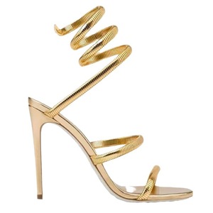 Sandales à talons hauts style européen et américain pour femme, collection été 2025, livraison directe usine, fermeture à enfiler, bride étoilée enveloppante - Product Image 5