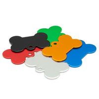 Cadeau promotionnel : Étiquettes métalliques en aluminium anodisé, logo personnalisé gravé, pendentif, carte d'identification pour animaux, collier, médaille pour chien, OEM ODM