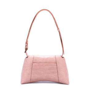 Sacs à bandoulière style sablier en cuir gaufré crocodile rose pour femmes, sacs à main de marque, sacs à bandoulière tendance pour femmes, vente en gros - Product Image 3