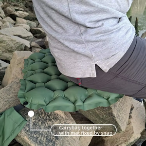 Coussin de siège gonflable d'extérieur, imperméable, en TPU léger, avec pompe intégrée, pour voyage, bureau, camping - Product Image 6