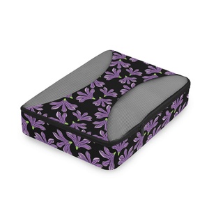Hawaiian Naupaka Flower Print Luggage Travel Storage Bag Custom Logo Customize Compression Packing <b>Cubes</b> for Travel Organizer - Product Image 4