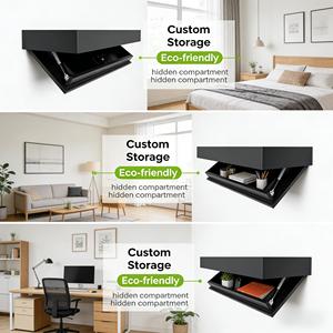 Secret Hidden <strong>Floating</strong> Shelves Hidden StorageFurniture Cabinet Hidden Compartment Hidden Cabinet Shelves <strong>Floating</strong> <strong>Nightstand</strong> - Product Image 6