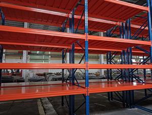 מתכוונן קל להתקין פלדה תעשייתי למינציה ערמה מדפים כבדים מתלה מזרן עם חפיסות - Product Image 6