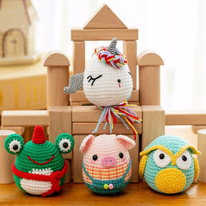 Kit de crochet animal mignon adapté aux débutants pour le bricolage, le tricotage, la broderie et la couture pour les jeunes et les novices - Product Image 6