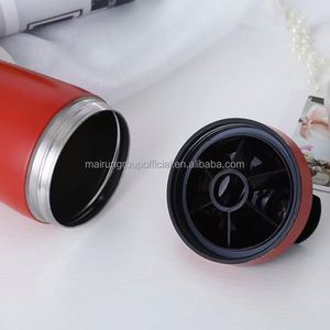 Bouteille shaker de sport isotherme en acier inoxydable 750 ml, personnalisable, écologique, avec boule mélangeuse pour protéines - Product Image 3