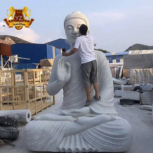 寺院向け白御影石製仏像 大型 屋外用大理石仏像 - Product Image 1