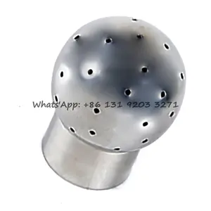 Bola Pembersih Tetap Las, 25Mm 32Mm 38M 51Mm Stainless Steel 304, Bola Semprotan Perbaikan Sanitasi, Mulut Pipa Cuci Homebrew