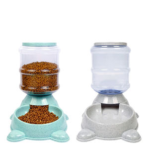 دلو تغذية الحيوانات الأليفة سعة كبيرة 3.8 لتر مجموعة دلو مياه الشرب 2 قطعة للمسافرين من رجال الأعمال - Product Image 1