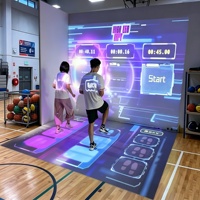 Jeux interactifs au sol et sur les murs pour salles de classe intelligentes, fitness