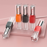 Tubes de rouge à lèvres et de gloss à double face, tube carré à double tête, tube de rouge à lèvres liquide, tube de gloss à double face vide