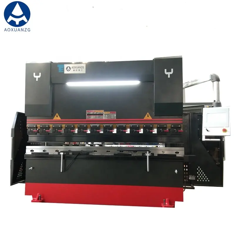 Mesin bending OK CNC 125 ton 4000mm, harga murah mesin tekuk rem tekan dengan sistem TP10S untuk pelat logam