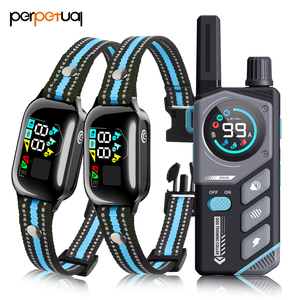 Perpetual Smart Dog Training Collar With <b>Remote</b> <b>Control</b> Waterproof Rechargeable Electric Shock <b>Vibration</b> For Dogs - Product Image 1