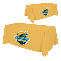 Nappe extensible drapée personnalisée avec logo coloré, 1,2 m/1,8 m/2,4 m, imperméable, pour événements professionnels