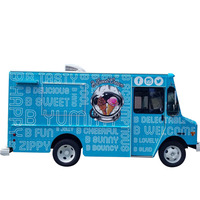 Camion de Nourriture Mobile Camion de Pizza Four à Crème Glacée Solaire Unité de Climatisation Camion de Nourriture Remorque Entièrement Équipée à Dubaï