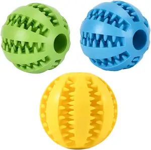 Balles de chien interactives pour petits chiens moyens, jouet à mâcher, distribution de friandises