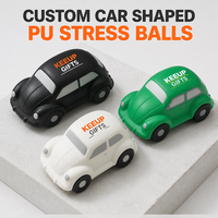 Ballons anti-stress publicitaires personnalisés en forme de voiture avec logo, cadeaux promotionnels en gros