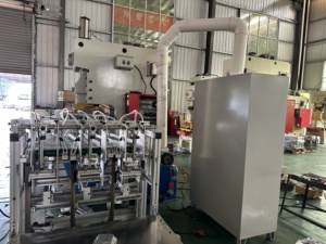 Tự động nhôm lá mỏng thực phẩm Takeaway container món ăn lá món ăn làm máy móc máy nhôm lá mỏng container Máy làm - Product Image 3