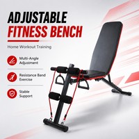 CooSport Fitness – Équipement d'entraînement auxiliaire pour sit-ups, banc de musculation pliable à domicile, chaise de presse réglable pour haltères, banc d'exercice