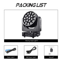 19*40W RGBW 4 in1 Zoom LED Moving Head Bühnen licht Bee Eye Zoom Bunte Strahl beleuchtung mit LED-Streifen für DJ Dicso Party Events