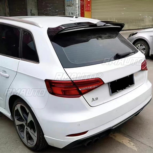 สำหรับ Audi A3 S3 S Line 8V Hatchback 5 ประตู ปี 2014-2018 สปอยเลอร์หลังคาคุณภาพสูง ผลิตจากพลาสติก ABS ปีกหลังฝากระโปรงท้าย อุปกรณ์ตกแต่ง - Product Image 5