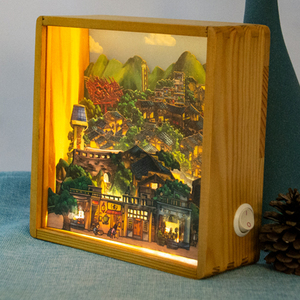 Bán Buôn Bán Hot Hộp Bóng Khung Với Led Cắt Giấy Bóng Hình Ảnh Hộp Khung 3d Khung Ảnh Nghệ Thuật Giấy Cắt Ánh Sáng Hộp - Product Image 6