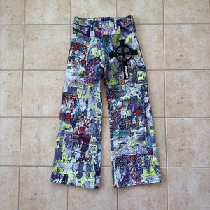 Jeans DiZNEW para Hombre, Bordado Personalizado de Diseñador, Alta Calidad, Cintura Alta, Lavados, 2026 - Product Image 1