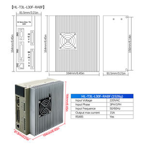 HLTNC 110ST-M04030 220V 1.2KW 4 NM 3000RPM AC Servomotor 1.2KW CNC Servomotor Kit - Product Image 3
