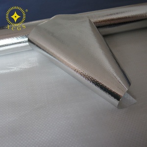 Rotolo di tessuto metallico con superficie lucida isolante permeabile al vapore per isolamento termico elettrico - Product Image 6