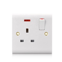 Interruptor de enchufe estándar británico, 2 entradas, 13A, baquelita, eléctrico, jade en polvo, máquina de moldeado de plástico