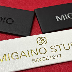 Custom High Quality Garment Hats <strong>Brand</strong> Logo Iron on Patch Labels for Jeans Pu Genuine Leather Patches - Product Image 4