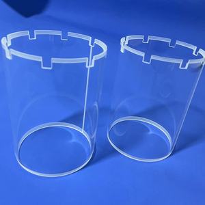 99.99% शुद्धता स्लॉटेड क्वार्ट्ज लाइनर cnc सटीक मशीनीकृत सिलिका सिलेंडर के लिए नोच के साथ नोच - Product Image 1