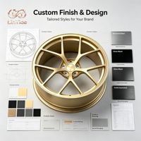 Jantes forgées en or à 5 branches en Y 18x8J 5x114.3 ET35 CB60.1, ajustement personnalisé OEM pour voitures particulières