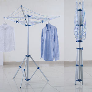 ราวแขวนผ้าแบบพับได้3แขนทำจากอะลูมิเนียมใช้ตากเสื้อ<span class=keywords><strong>ผ้า</strong></span>ได้ยาว15ม. - Product Image 1