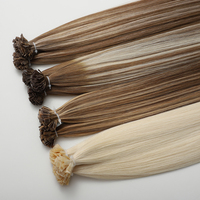 Ekstensi Rambut Manusia Mentah Grosir Pabrik Tipe K Pre-bonded Keratin Flat Tip 12A Kutikula Tersusun Rapi Rambut Virgin Rusia