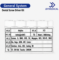 Kit Obeng Implan Gigi Universal Stainless Steel Manual Hex Driver Kompatibel dengan Abutment Prostetik Osstem Dentium Nobel