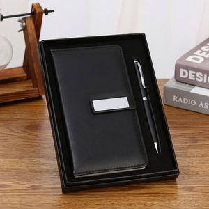 Custom Business <b>Notebook</b> <b>Set</b>-Corporate Annual Gala Gifts Souvenirs Simple Creative Design Faux Leather Dowling Paper Wireless - Product Image 2