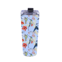 Pengfei usine tasse de paille en acier inoxydable sous vide en plein air portable voiture imprimé tasse à café tasse de voiture peut imprimer le logo