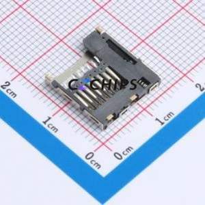 XDTP-1001-098 SD Card / Memory Card Connector SMD Connector Self-Return Type MicroSD Card (TF Card) 1.85mm - Product Image 2