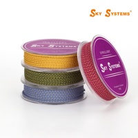 Couleur dorée 2.5mm Bijoux Cordon Polyester Corde Bijoux Accessoires Bracelet Collier Matériel