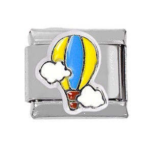 Bracelet élastique unisexe tendance avec breloques italiennes en acier inoxydable plaqué or, motifs flocon de neige, arc-en-ciel, étoile, lune - Product Image 1