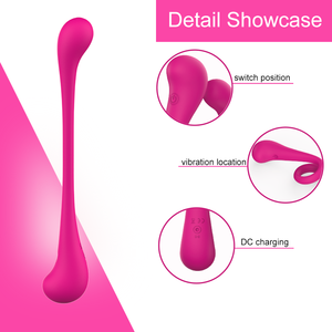 Vibratore per Coppie PleasureHub PH-FVS-011 OEM 'Lingxi Tidal' con Controllo AI APP, Stimolatore Clitorideo e del Punto G a Forma di U - Product Image 4