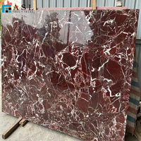 Carreaux de marbre Rosso Levanto, marbre rouge de haute qualité pour la décoration des sols et des murs, marbre rouge naturel