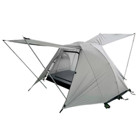 Tente de camping durable pour 2 personnes pour la randonnée en plein air, le backpacking, avec revêtement imperméable et sac de rangement personnalisable
