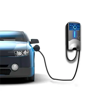 AC 7kw elektrikli araç şarjı hızlı elektrikli araba taşınabilir EV araba AC kamu şarj şarj istasyonu duvara monte şarj istasyonları