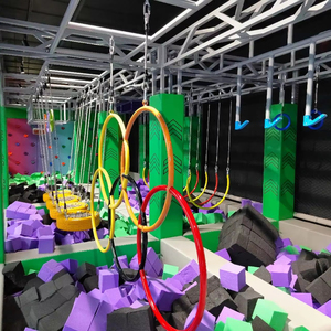 Laberinto de toboganes de neón Ledi, equipo de juegos interior suave para niños, modelo Anshun, capacidad máxima 500, para juegos en interiores. - Product Image 1