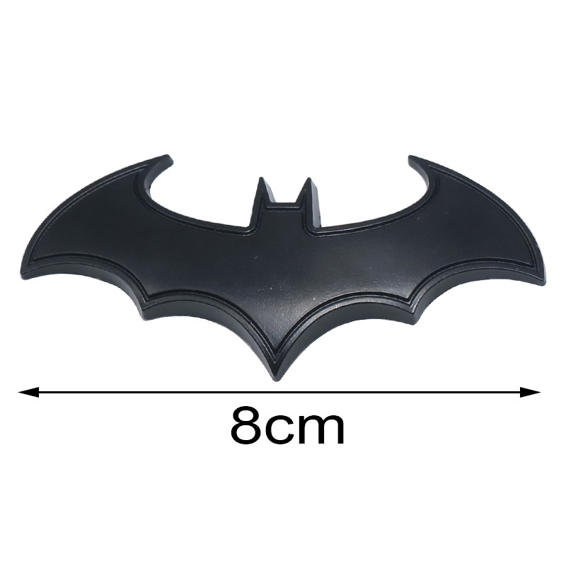 Autocollants de voiture en forme de chauve-souris 3D cool en métal logo emblème autocollant décalcomanie moto Automobiles Car Styling Accessoires