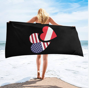 불가리아 국기 극세사 비치 타올 수채화 목욕 타올 모래 프리 비치 타올 담요 빠른 건조 흡수 타올 - Product Image 2