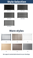 Oferta Especial: Valla de Privacidad Personalizable de Diseño Moderno, Fabricada en Aleación de Aluminio, Ecológica, Duradera y con Modelado 3D para Jardín o Patio