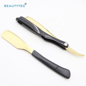 Vàng Bạc Phong Cách Nhật Bản Không Dùng Một Lần Double Edge An Toàn Cao Su Xử Lý Thẳng Cắt Cổ Họng Cạo <span class=keywords><strong>Razor</strong></span> - Product Image 4